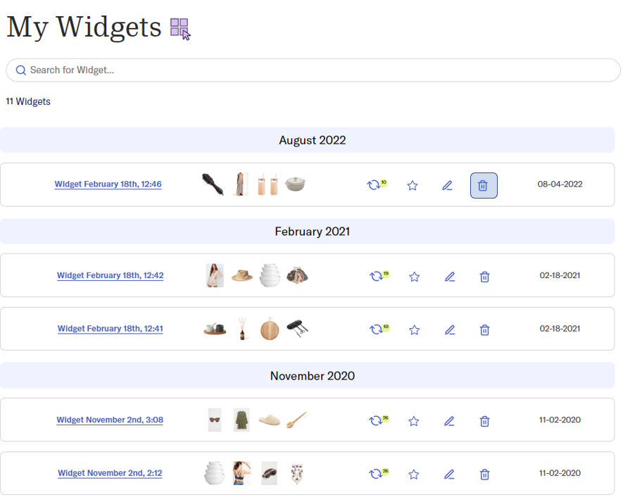 How Do I Delete Product Widgets ShopStyle Collective